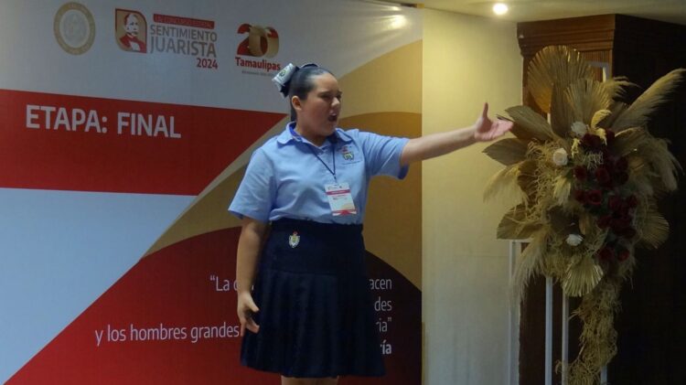 Representará estudiante tamaulipeca Vaania Ocejo a México en el XI Concurso de Oradores en Perú