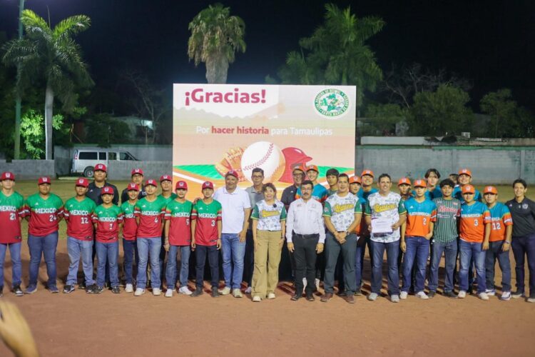 Reconocen a beisbolistas victorenses que representaron a México en Serie Mundial de Ligas Pequeñas