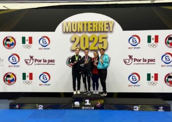 Destaca Laura Zamora estudiante de la UAT durante evento mundial de karate en Monterrey
