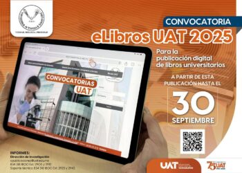 Lanza la UAT convocatoria para la publicación de libros digitales