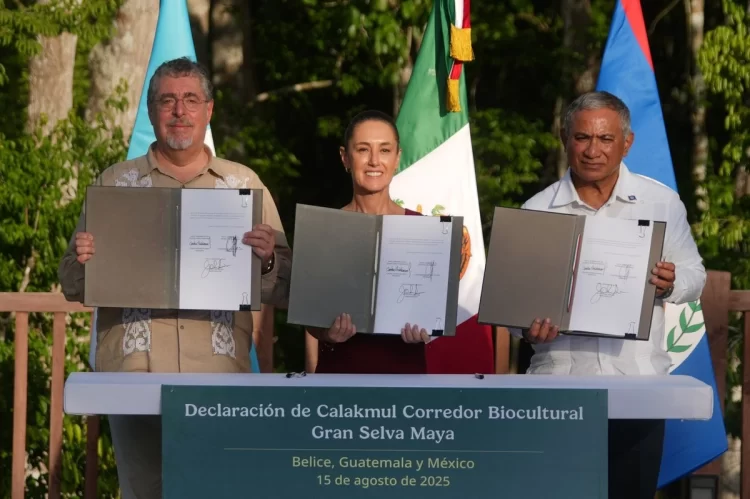 Firman acuerdo México, Guatemala y Belice para proteger selva
