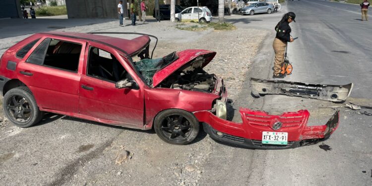 Seis heridos en fuerte choque en Av. de La Unidad de Cd. Victoria