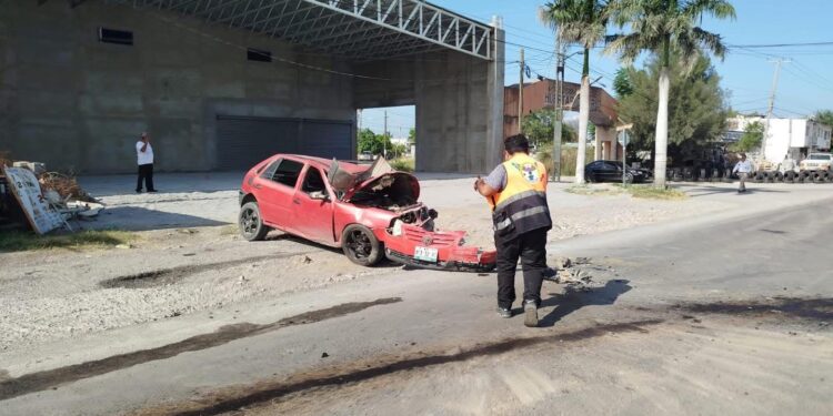 Seis heridos en fuerte choque en Av. de La Unidad de Cd. Victoria