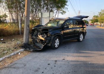 Estudiante herida en accidente