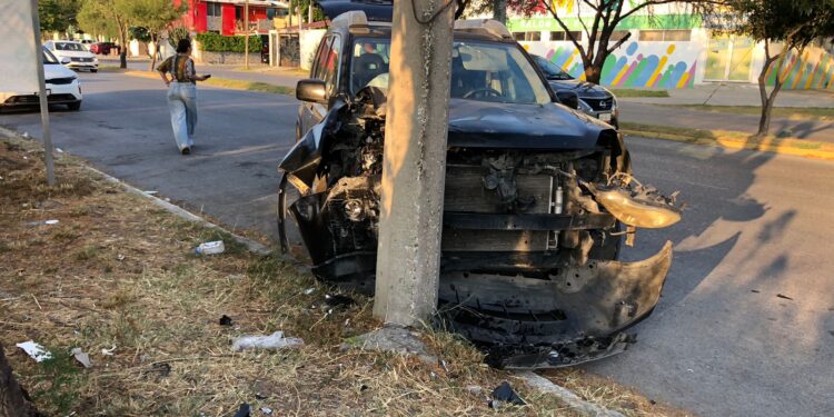 Estudiante herida en accidente