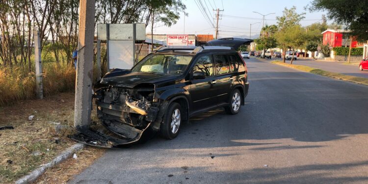 Estudiante herida en accidente