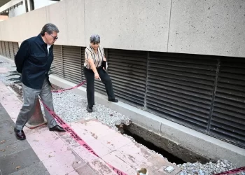 Lluvias causan daños al Palacio Legislativo