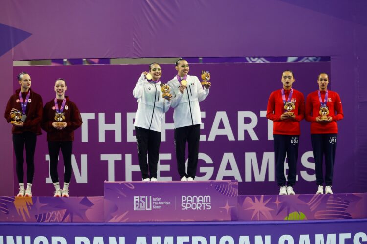 México logra dos oros en natación artística en Asunción 2025