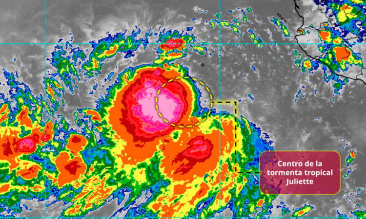 Tormenta tropical se forma en costas del Pacífico