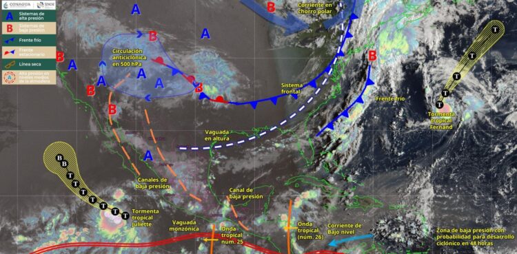 Tamaulipas bajo alerta de lluvias