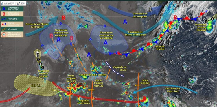 Prevén lluvias fuertes en Tamaulipas por ingreso de aire húmedo