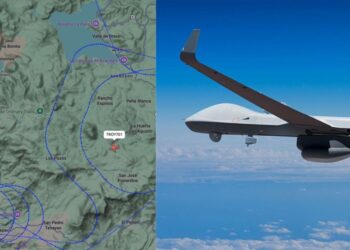 Dron de la Fuerza Aérea estadounidense sobrevuela Edomex por horas