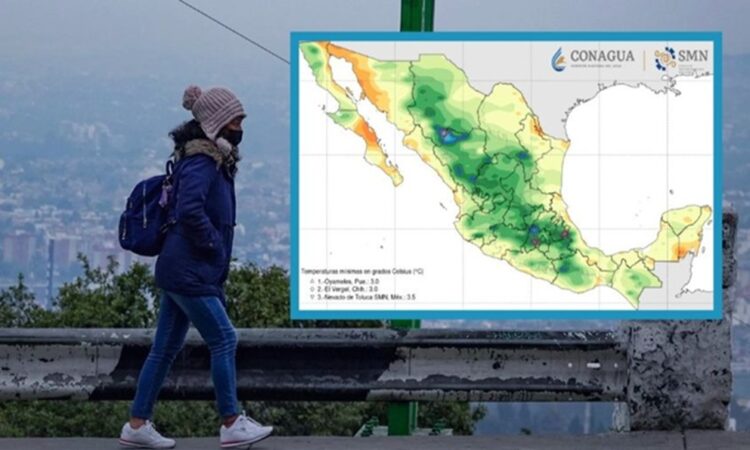 SMN alerta por fin de semana con bajas temperaturas en estos 5 estados