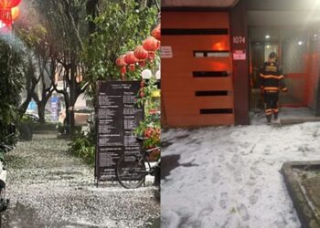 Sorprende fuerte granizada a habitantes de la Ciudad de México