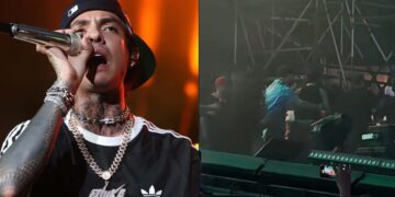 Agrede Natanael Cano a un DJ de la producción de su concierto