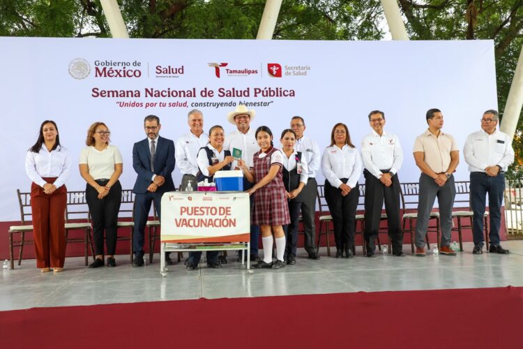 Aplican 24 mil 604 dosis de vacunas en Semana Nacional de Salud en Tamaulipas