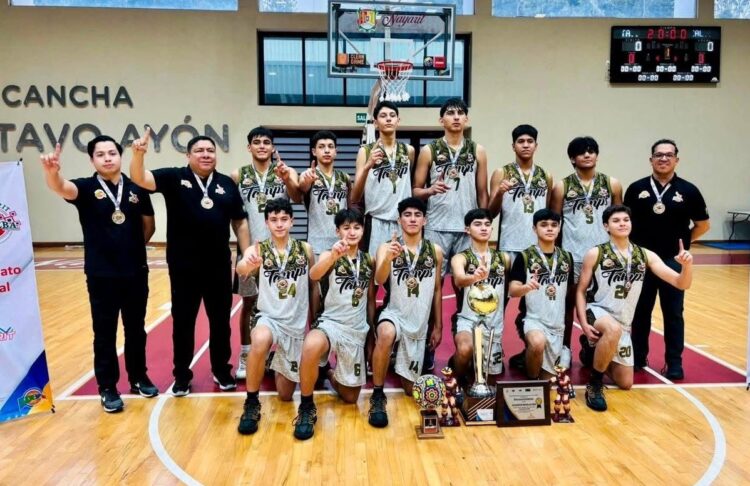 Tamaulipas campeón nacional en básquetbol Sub-15 al ganar 62-46 a Chihuahua