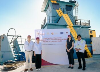 Visita embajador de la Unión Europea Puerto Norte en Matamoros, Tamaulipas