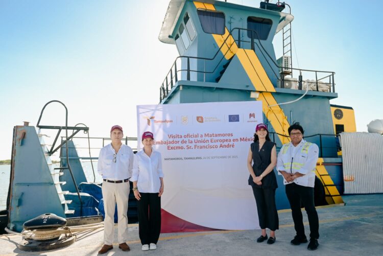Visita embajador de la Unión Europea Puerto Norte en Matamoros, Tamaulipas