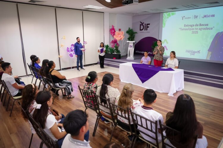DIF entrega la beca “Tamaulipas te agradece” a 200 jóvenes de 39 municipios