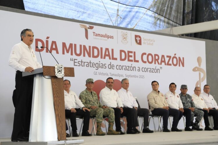 A la baja, la mortalidad por infarto al corazón en Tamaulipas: Américo Villarreal A.