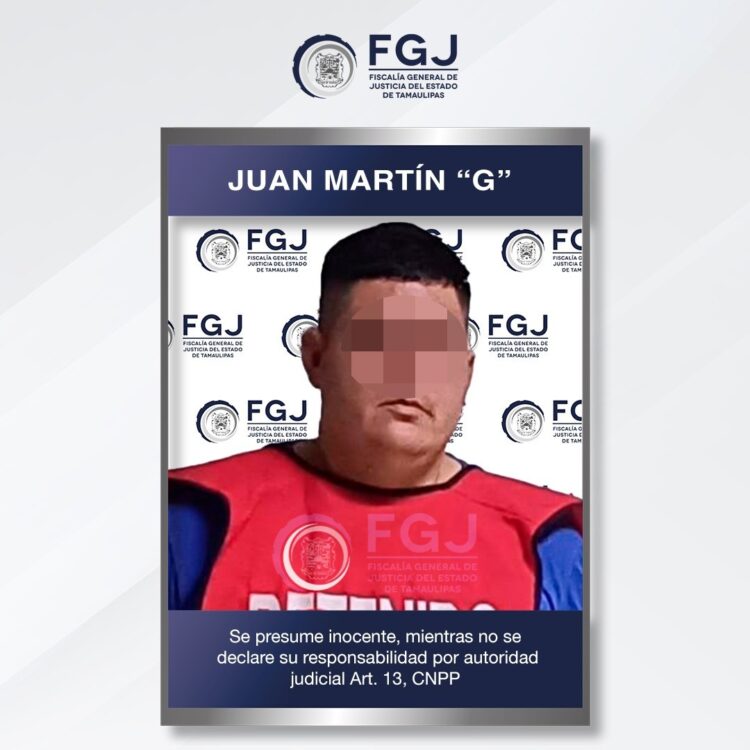 Vinculan a proceso en Matamoros a Juan Martín “G” por homicidio calificado