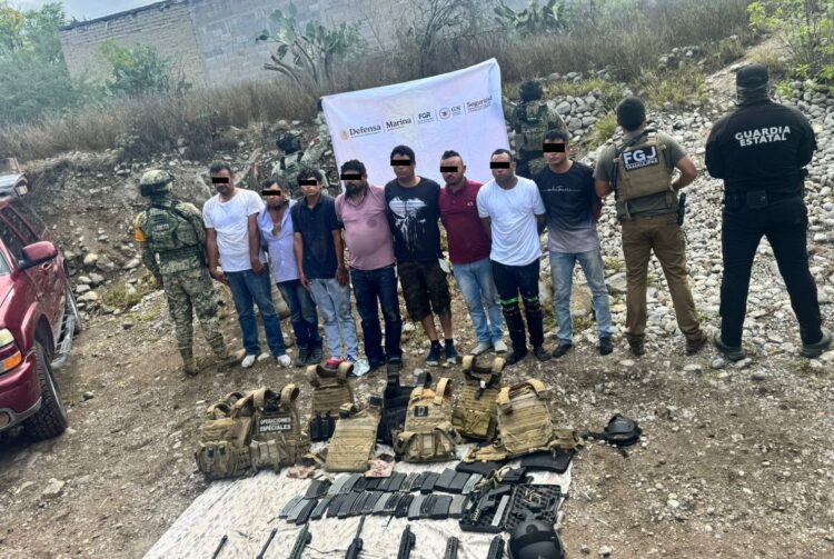 SEDENA, Fiscalía y Guardia Estatal capturan a 8 de banda delictiva en Tula, Tamaulipas
