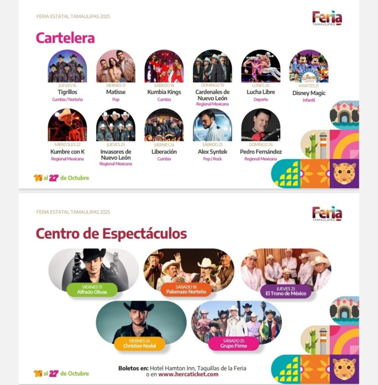 Feria Tamaulipas del 16 al 27 de octubre