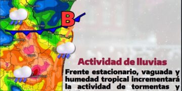 Aumentan para el jueves las posibilidades de lluvias