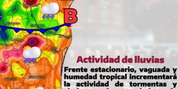 Aumentan probabilidades de lluvias