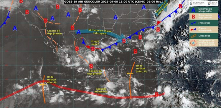 Pronostican lluvias fuertes en Tamaulipas