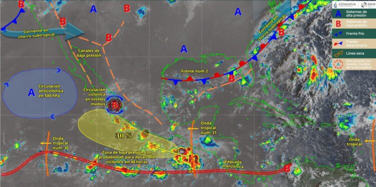 Continuarán las lluvias este martes