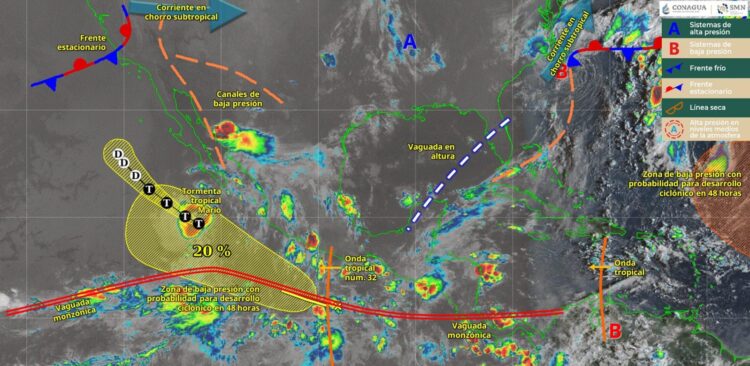 Se mantienen las posibilidades de lluvias para Tamaulipas