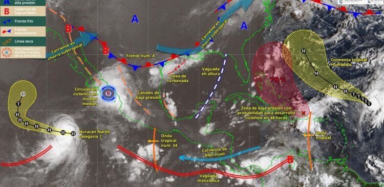 Descenso leve en temperaturas y lluvias, el pronóstico para Tamaulipas