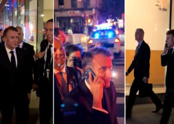 Macron y Trump protagonizan momento viral en Nueva York