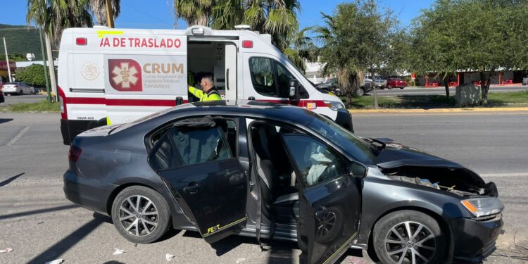 Una persona herida en accidente
