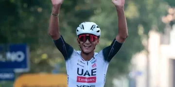El ciclista mexicano Isaac del Toro es tercero del mundo