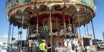 Revisa Protección Civil Estatal juegos mecánicos de Feria Estatal e Cd. Victoria