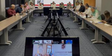 Instruye Américo Villarreal a vigilancia permanente en Tampico-Madero-Altamira ante crecida del río Pánuco