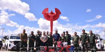 Entrega Secretaría de Turismo equipo a los Ángeles Verdes en Tamaulipas