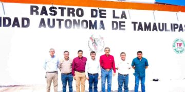 Constata gobernador Américo Villarreal la modernización del rastro TIF de la UAT en Veterinaria