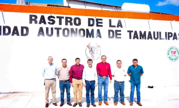 Constata gobernador Américo Villarreal la modernización del rastro TIF de la UAT en Veterinaria