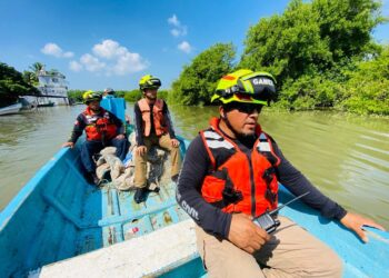 Monitorea Protección Civil caudal del río Pánico con recorridos en lanchas