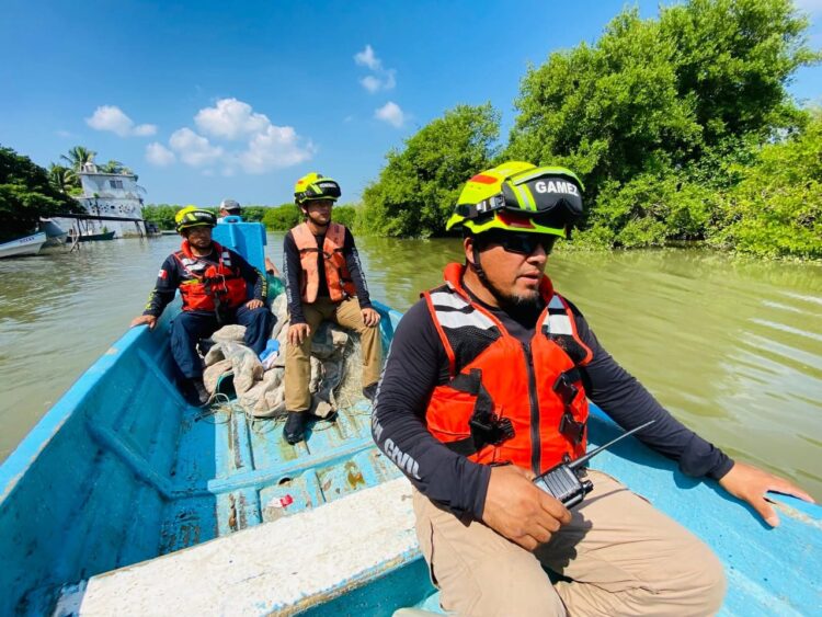 Monitorea Protección Civil caudal del río Pánico con recorridos en lanchas