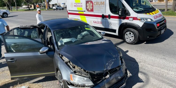 Una persona herida en accidente