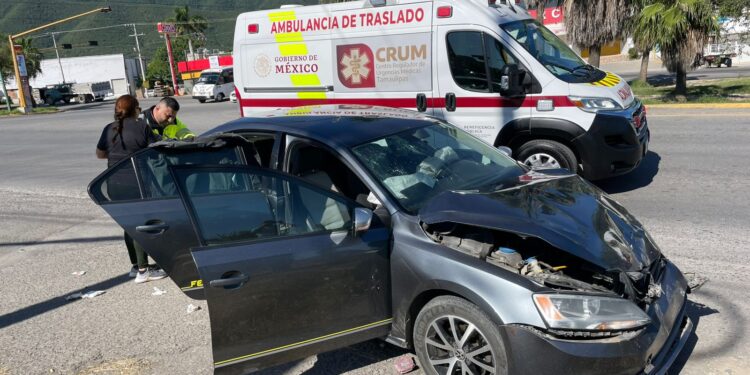 Una persona herida en accidente