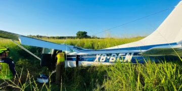 Se desploma avioneta en Aldama