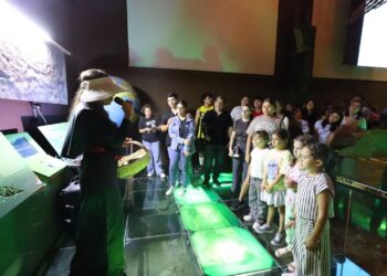 Disfrutan familias “Una Noche en el Museo” en el Tamux de Cd. Victoria