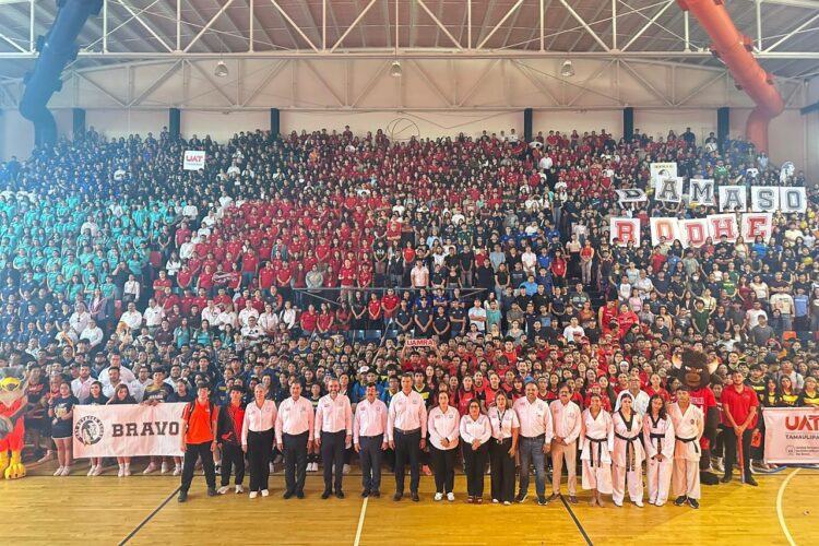 Inaugura rector Dámaso Anaya los Juegos Interfacultades UAT Zona Norte 2025