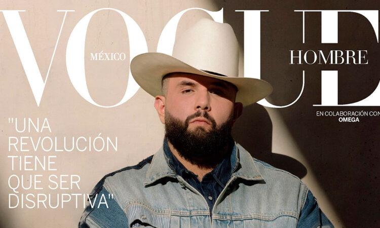 Carín León mezcla moda y música en Vogue México